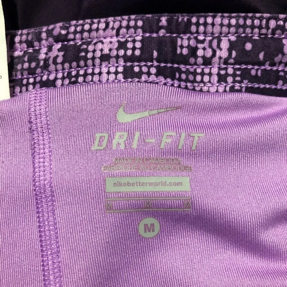 Nike Dri-Fit Dark Purple Athletic Shorts Size Medium